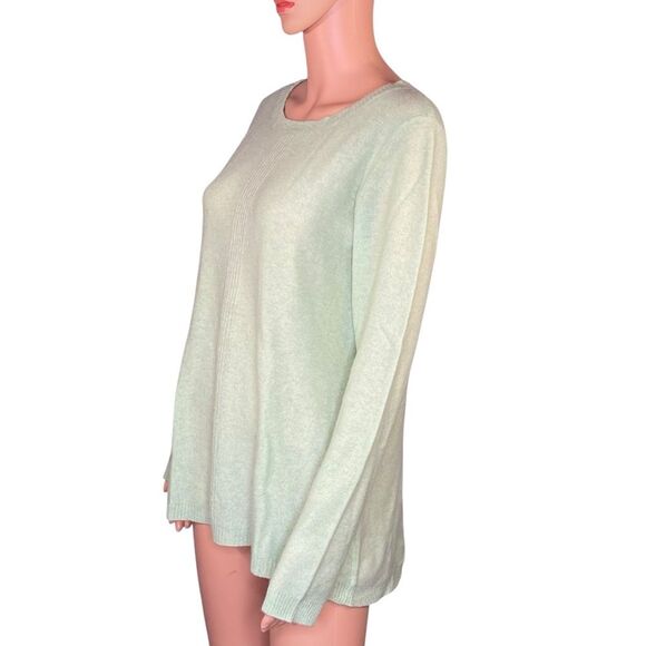 Saffron NWT 100% Cashmere Pullover Sweater Womens Size Large Rounded Neckline - Picture 2 of 6